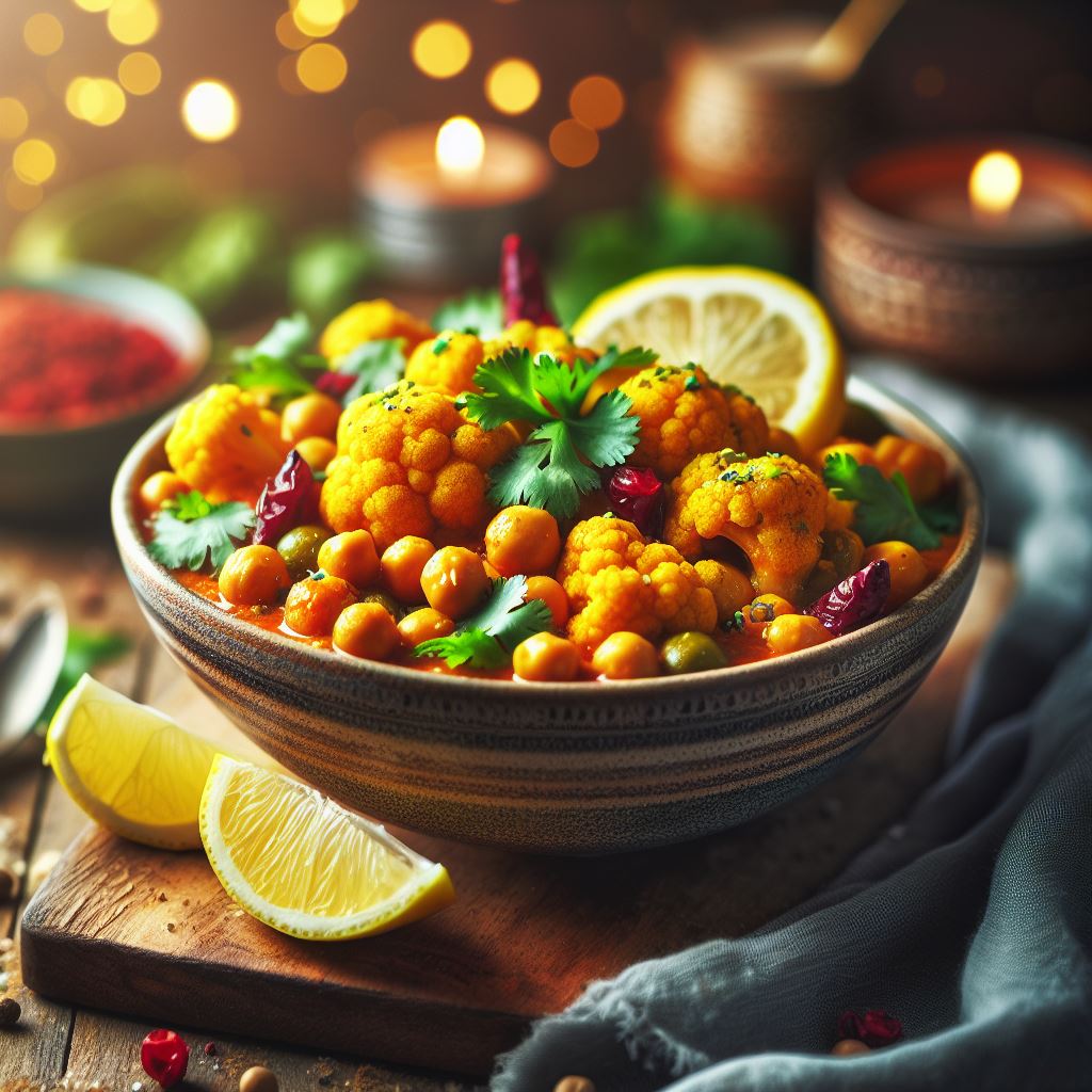 British-style Cauliflower and Chickpea Curry