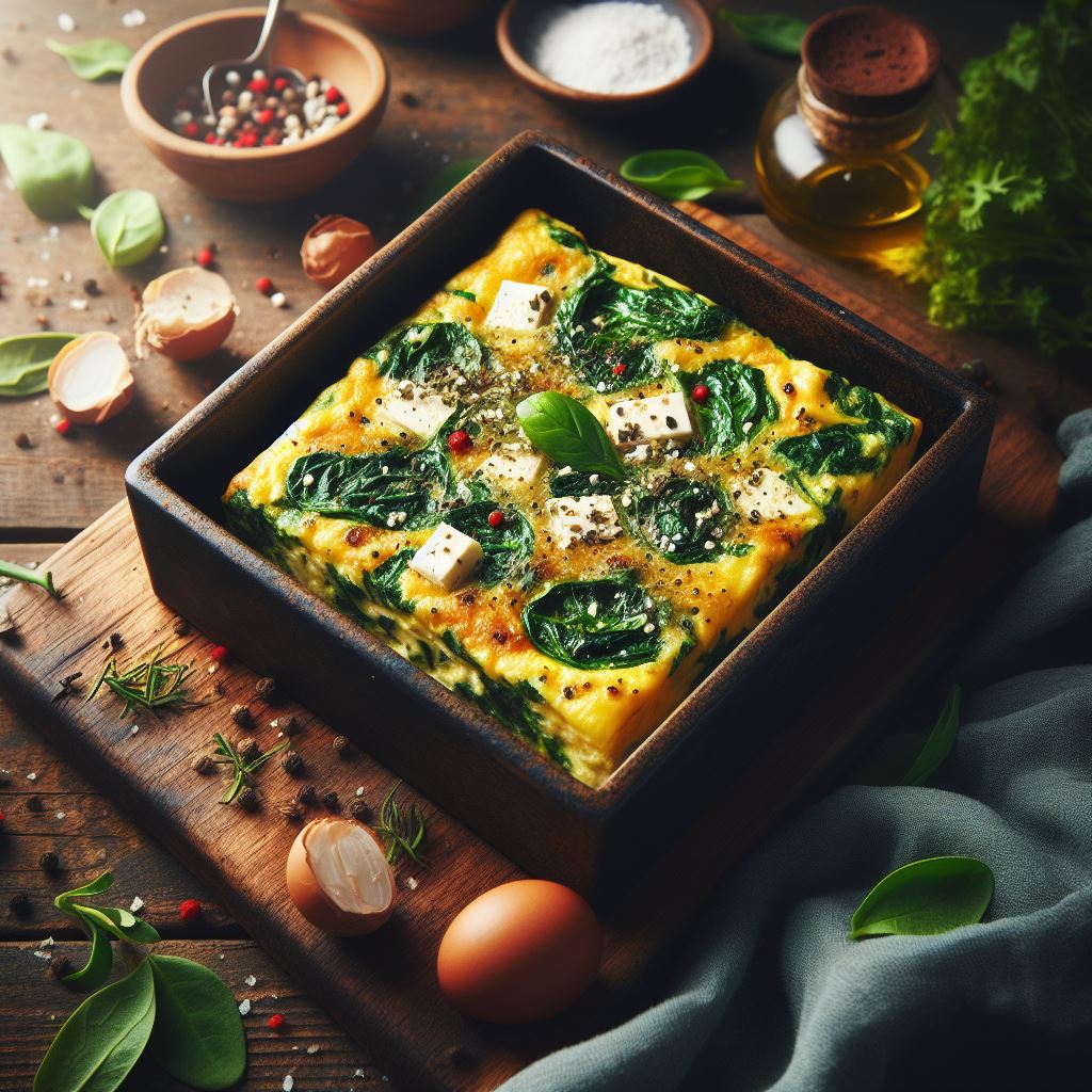 Spinach and Feta Omelette